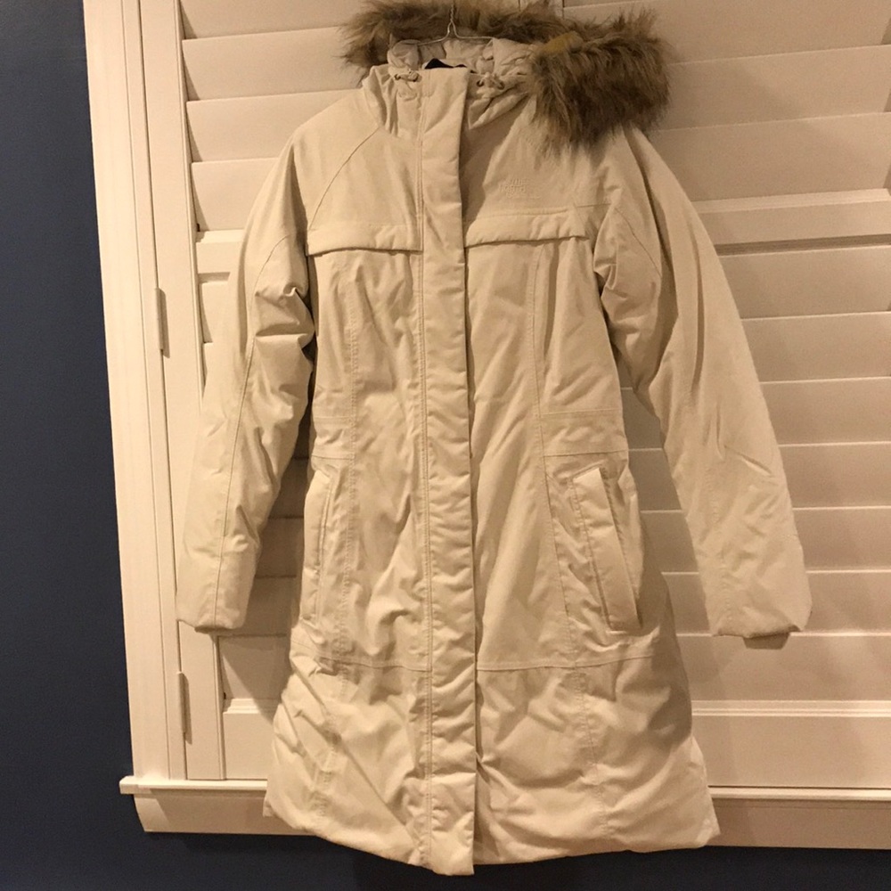North face Off White Winter Coat